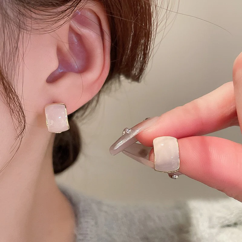 Mesmerising Marbled Earrings - Image 2