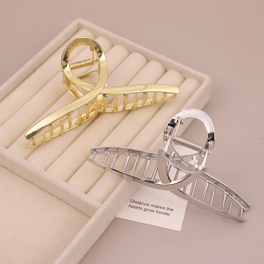 Metallic Grip Hair Claw