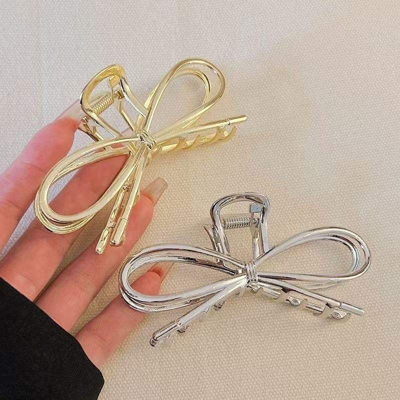 Metallurgical Coquette Bow Claw Clip - Image 2