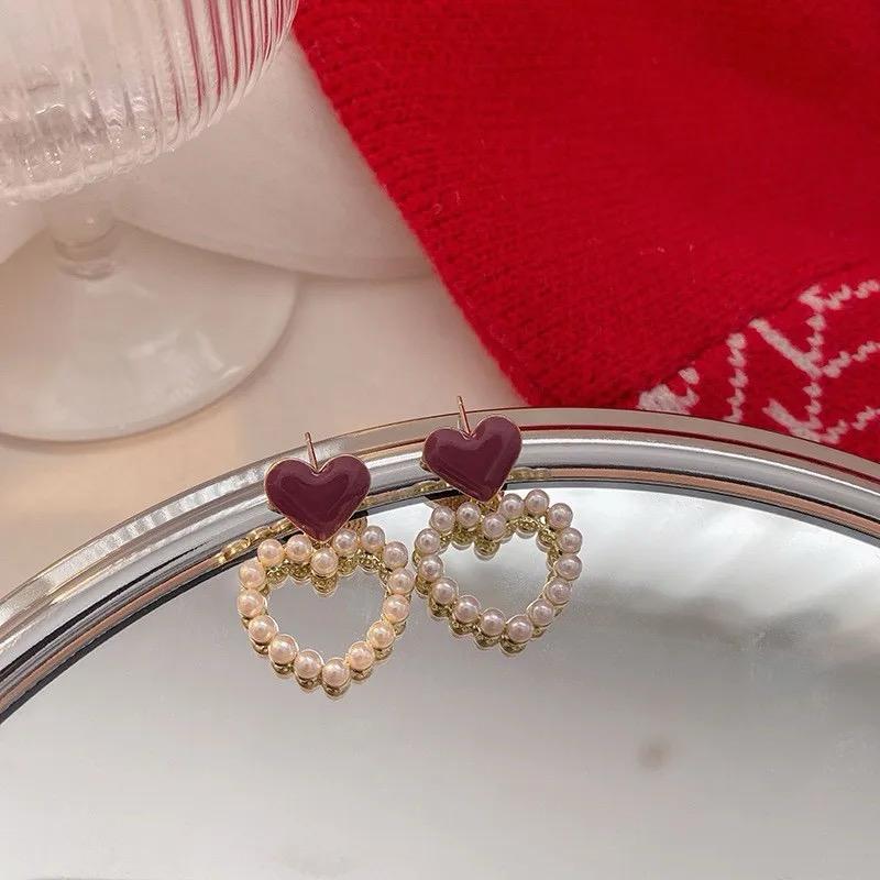 Mi Amour Heart Earrings - Image 3