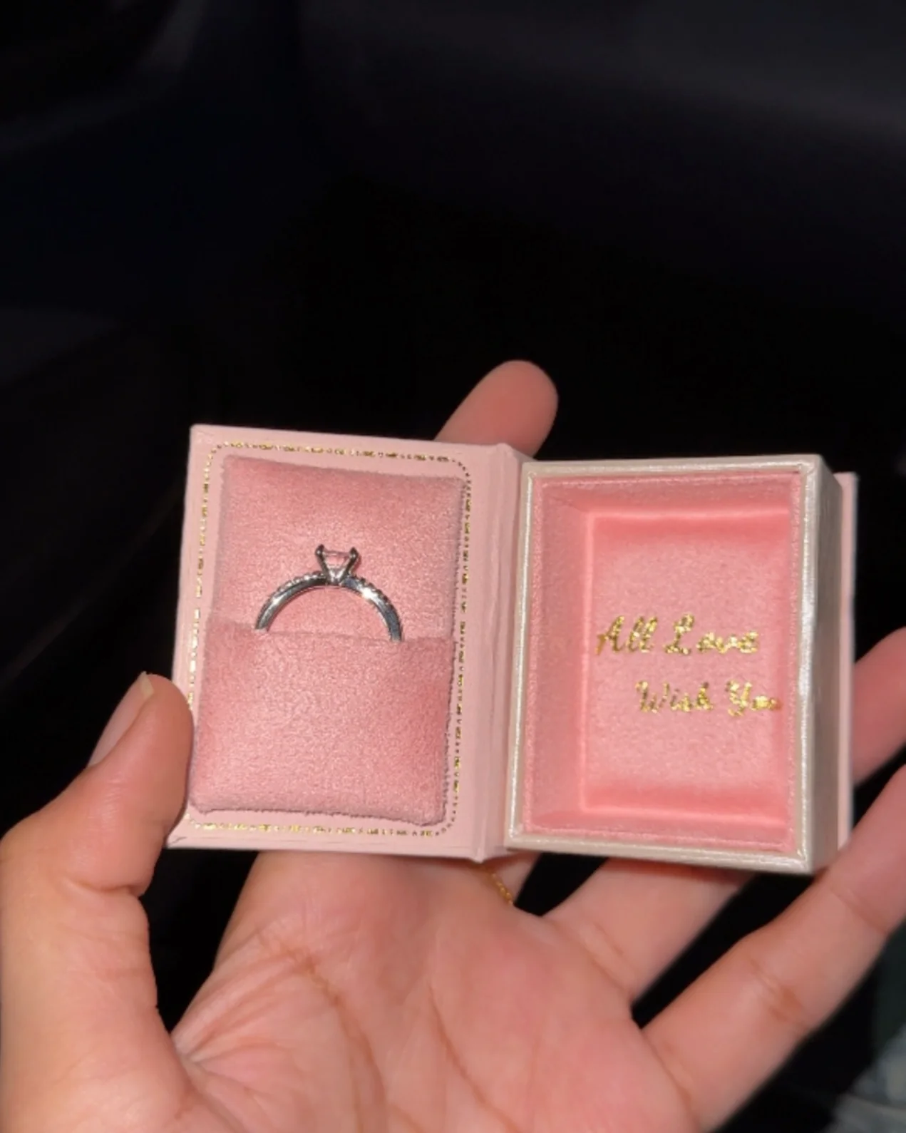 Mini Book Gift Box with Ring - Image 2