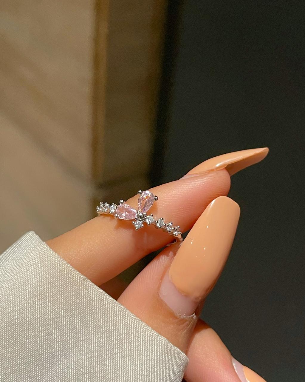 Mini Butterfly Ring- pink - Image 3