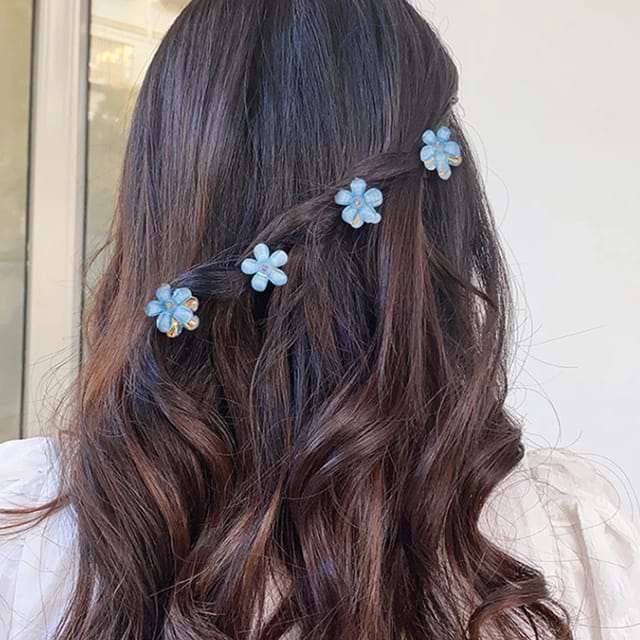 Mini Flower Hair Clips - Image 2