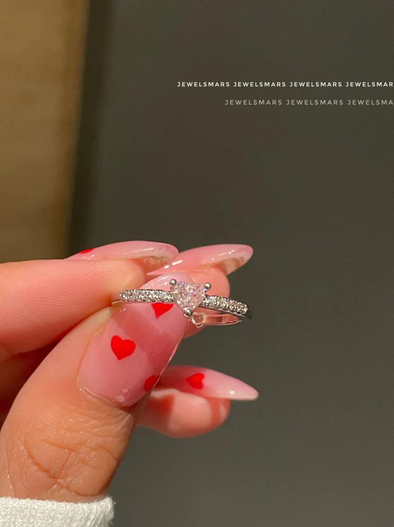 Mini Heart Ring- pink - Image 3
