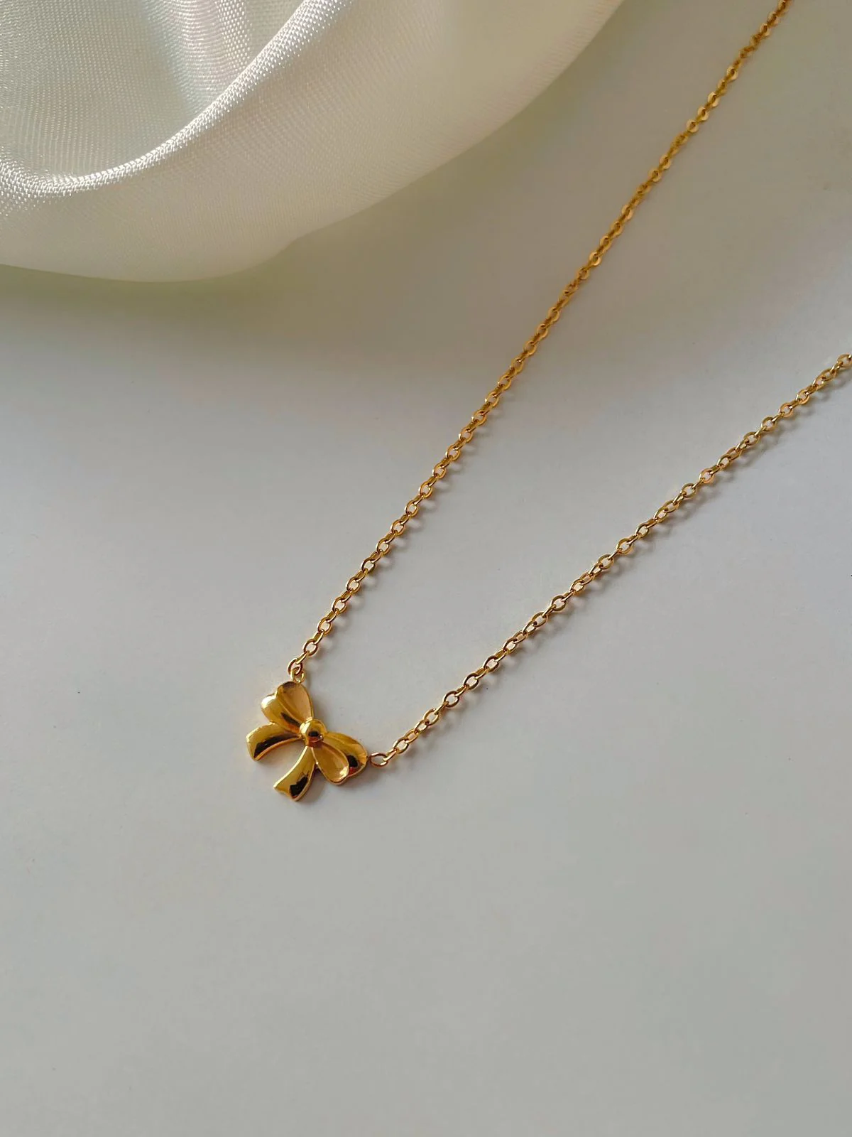 Minimal Bow Necklace - Image 2