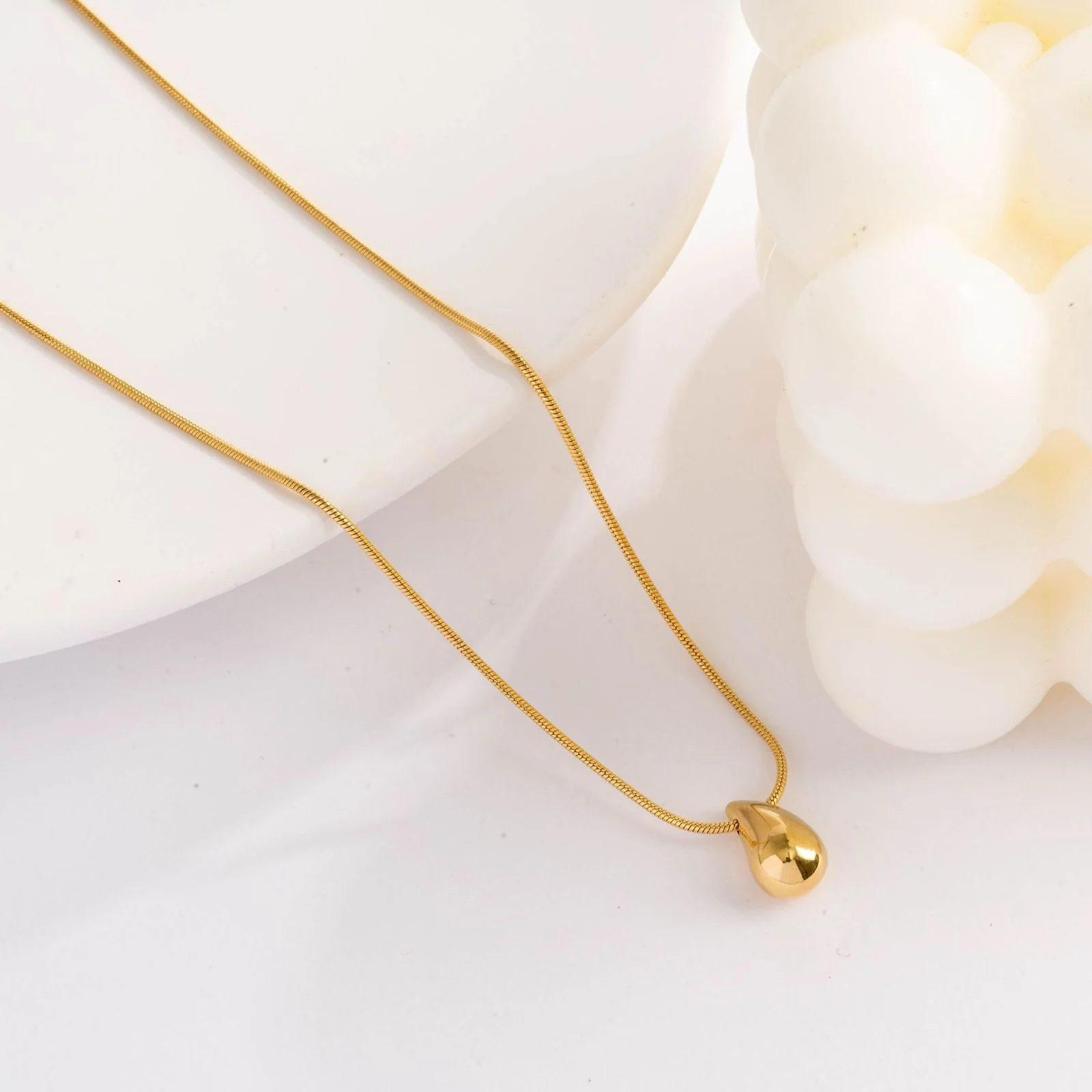 Minimal Drop Necklace - Image 4