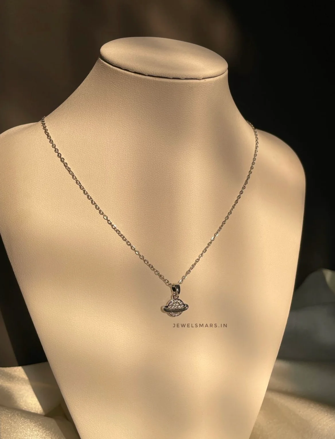 Minimal Saturn Necklace