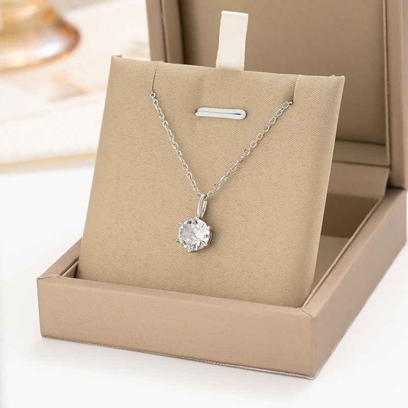 Minimal Solitaire Necklace - Image 3