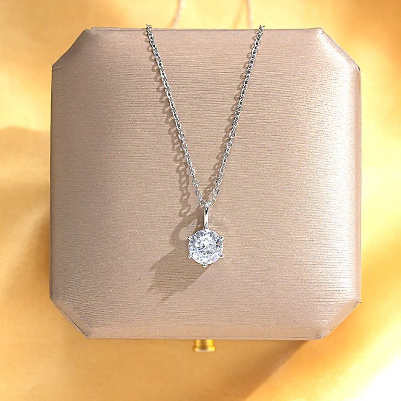 Minimal Solitaire Necklace - Image 4