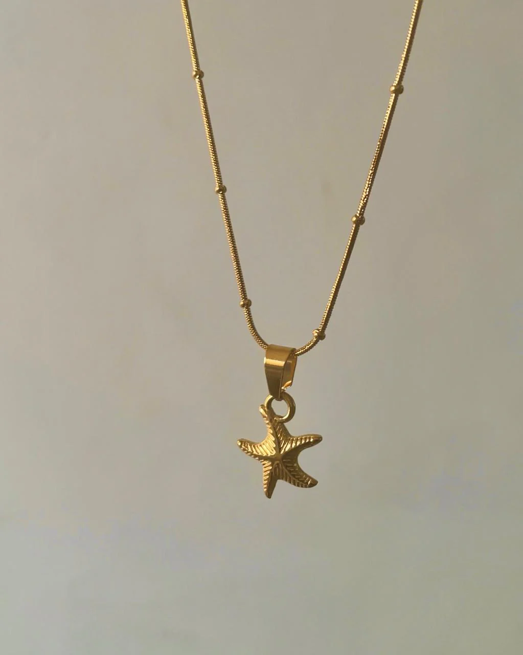 Minimal Starfish Necklace [stainless steel]
