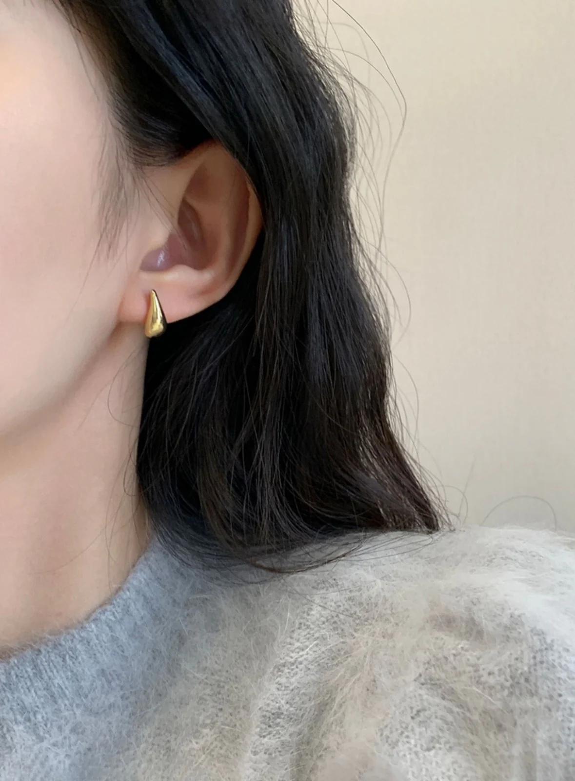 Mixology Metal Teardrop Earrings - Image 3