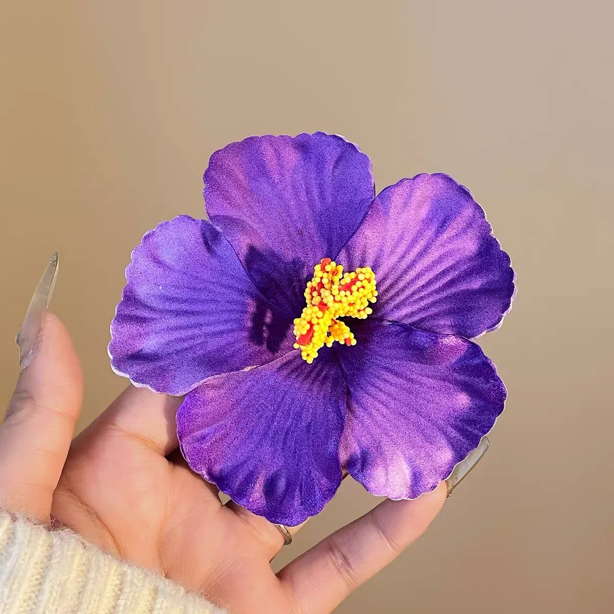Moana Purple Hawaiian Hair Clip - Image 2