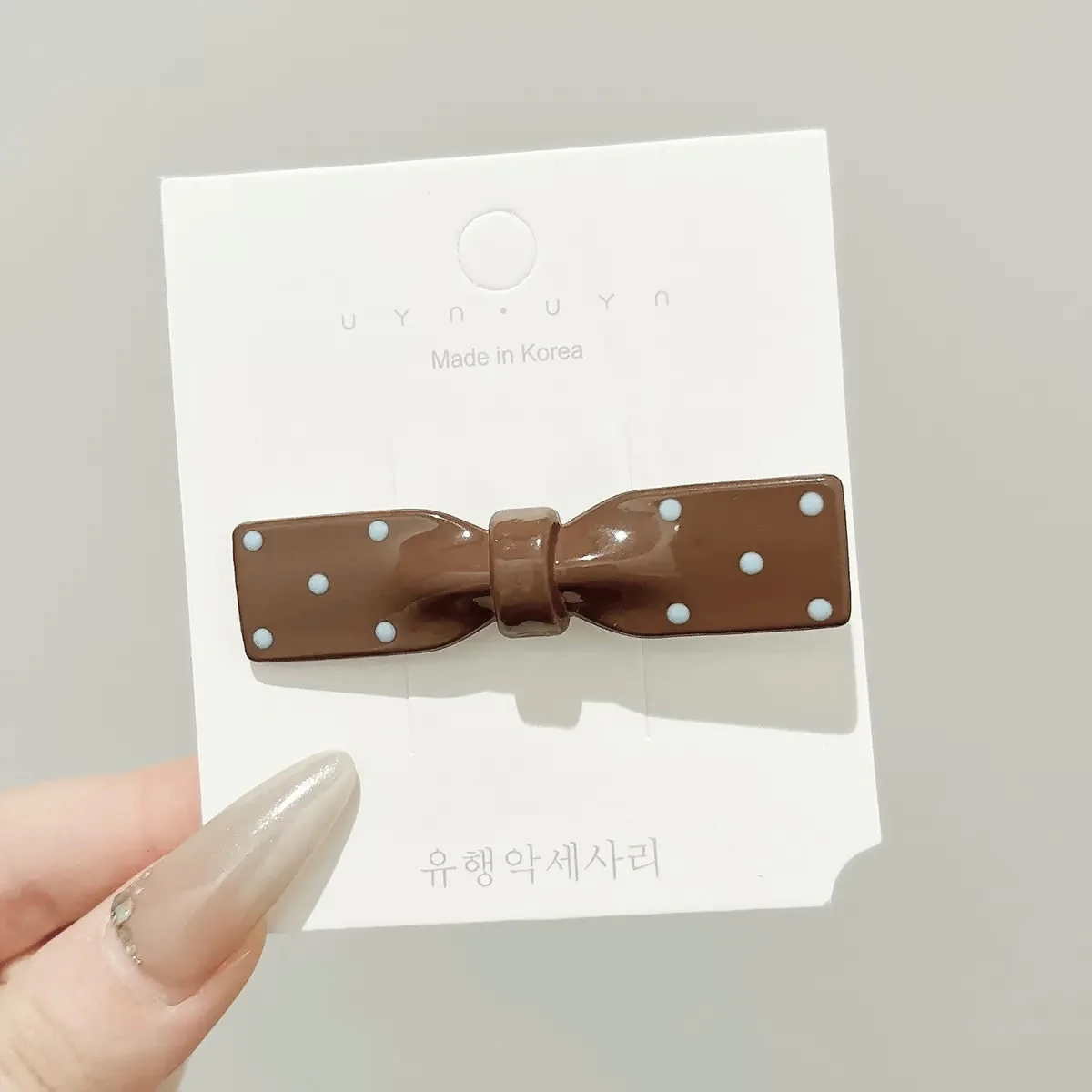 Mocha Muse Bow Hair Clip - Image 2