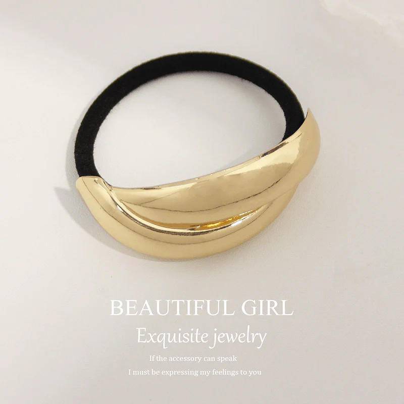 Modernist Statement Metal Hair Tie - Image 2