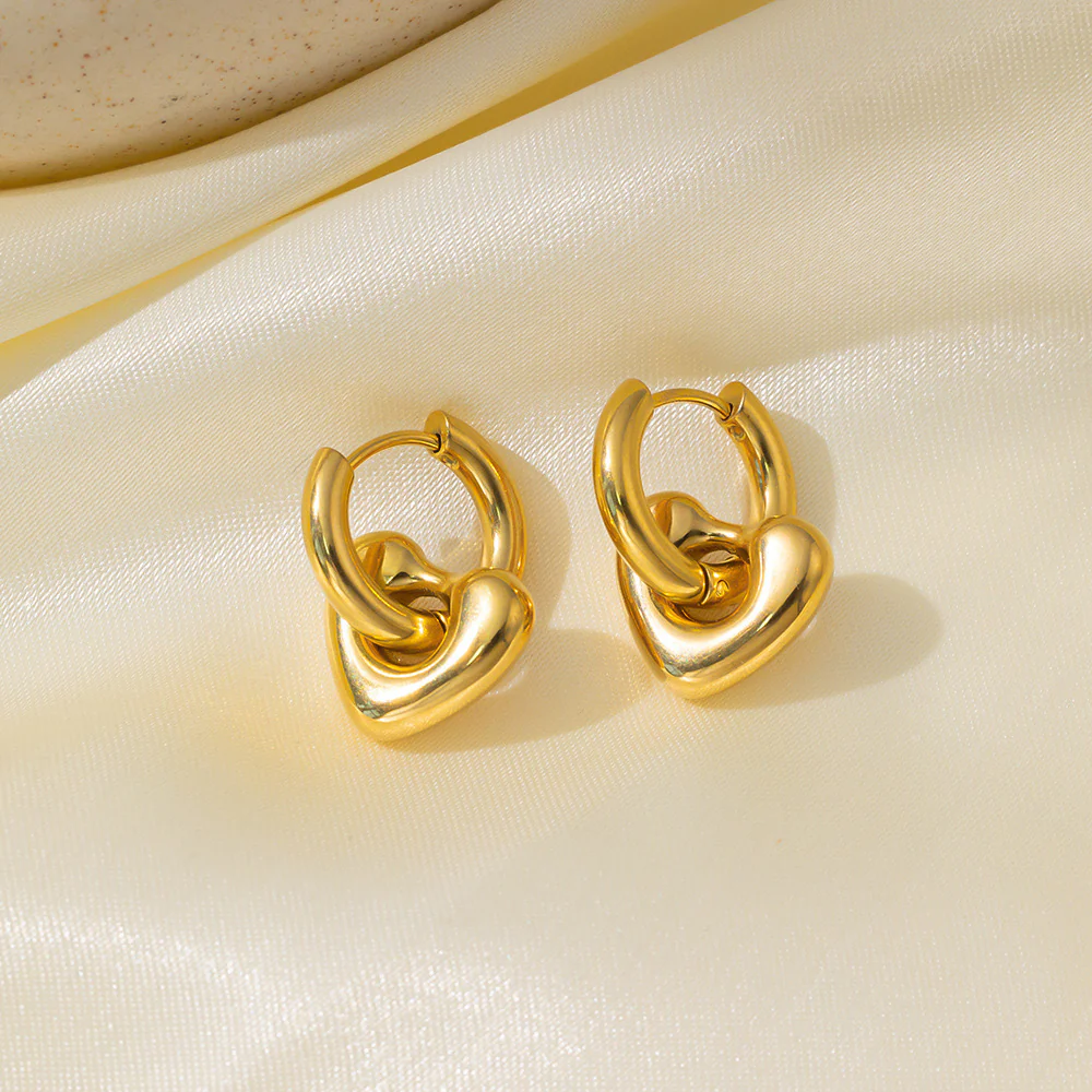 Heart Detachable Earrings - Image 2
