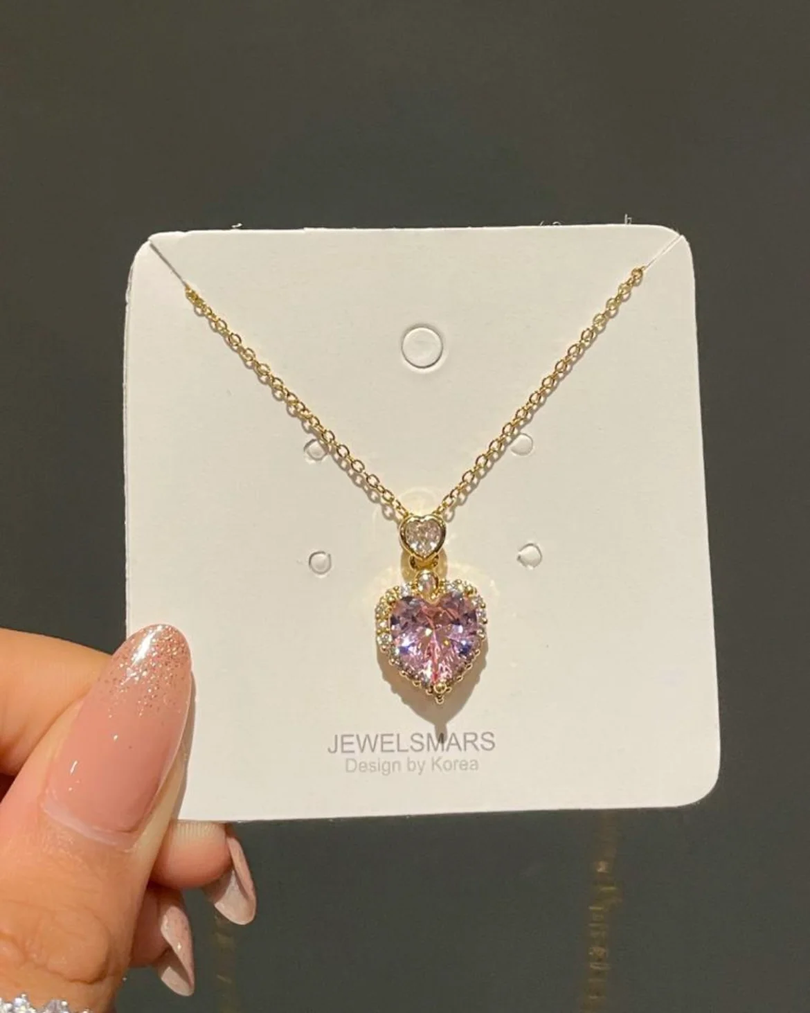 My Whole Heart Necklace - pink - Image 2
