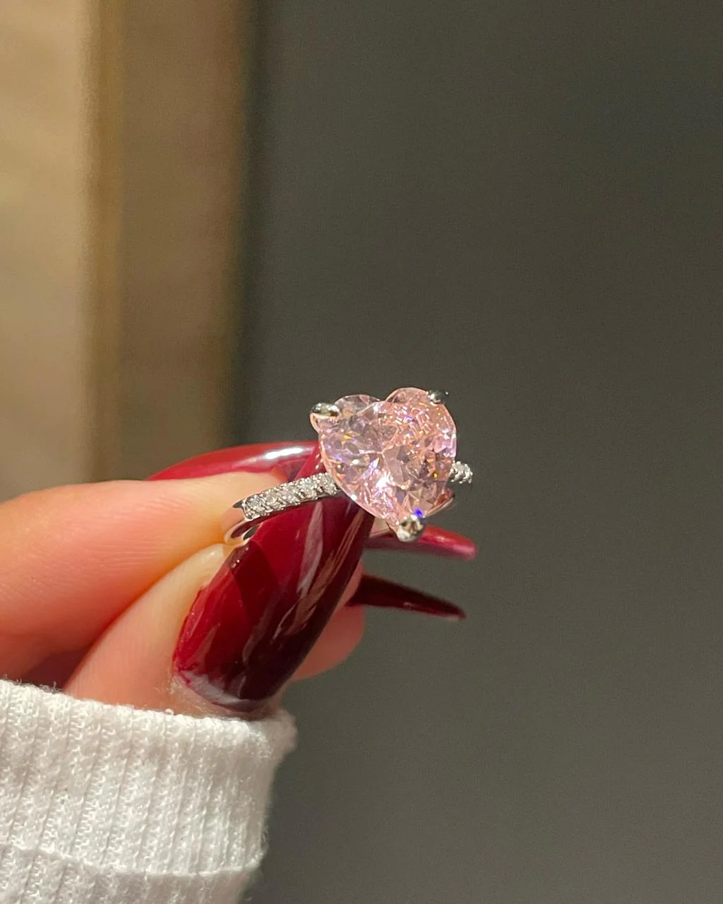 My Whole Heart Promise Ring- pink - Image 4