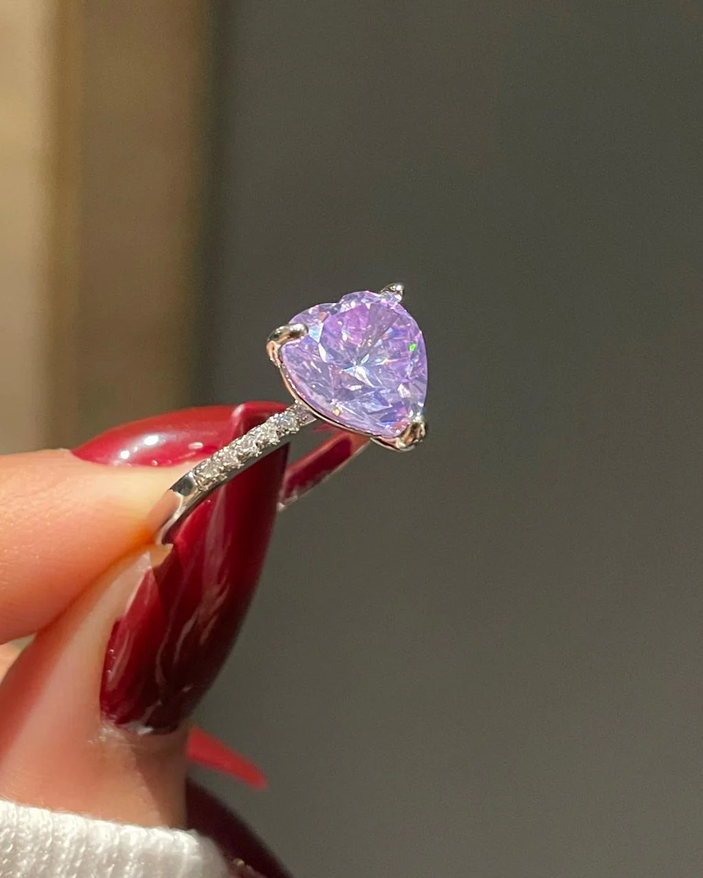 My Whole Heart Ring- purple