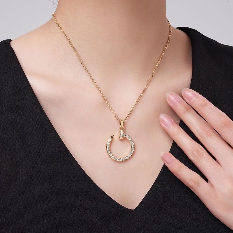 Nail Reversible Necklace - golden - Image 5