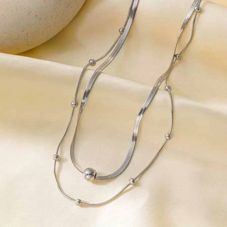 Natalia Herringbone Necklace - Image 2