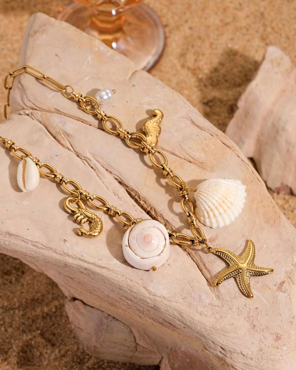Nerissa Shell Necklace (Made with real shells) - Image 2