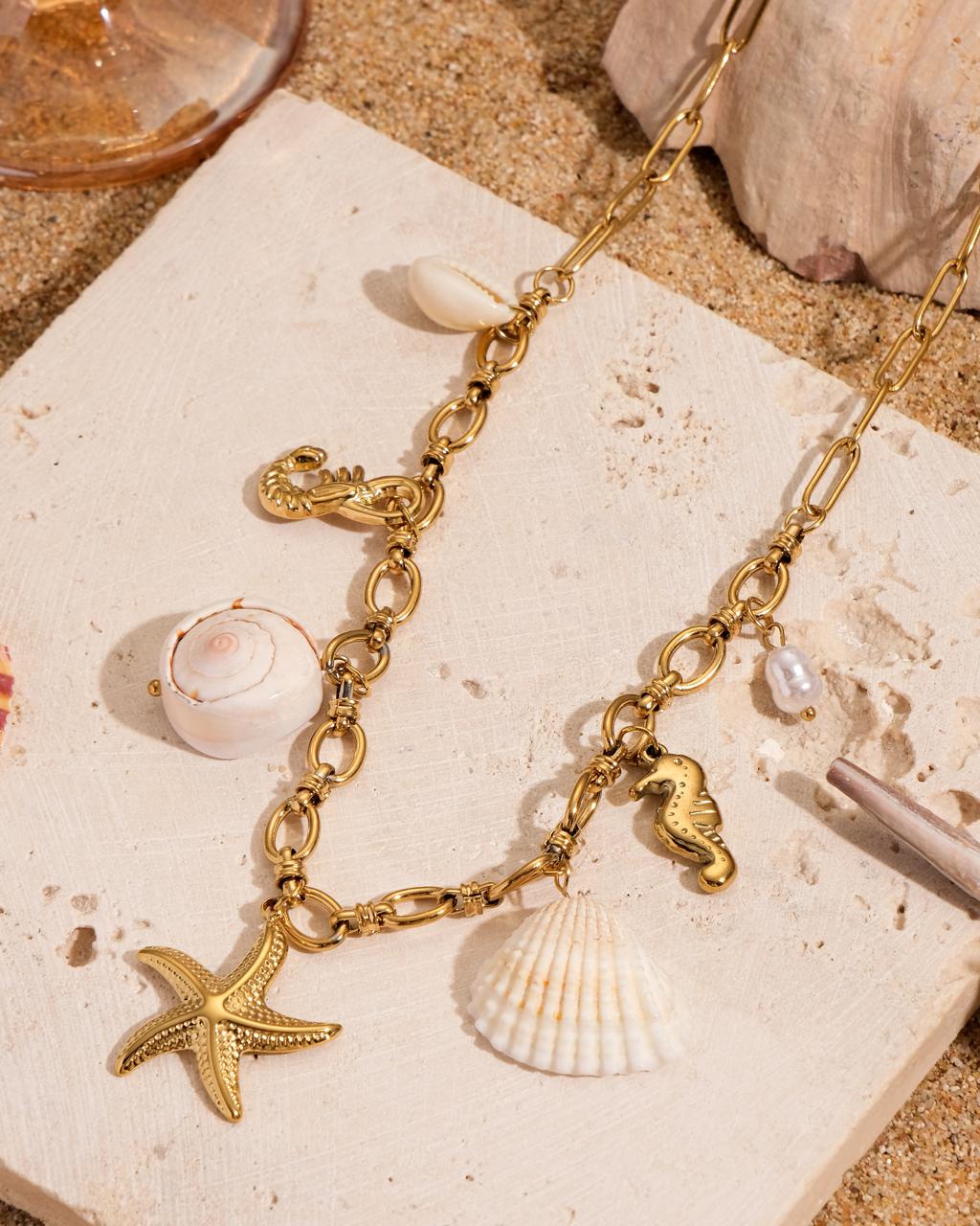 Nerissa Shell Necklace (Made with real shells) - Image 3