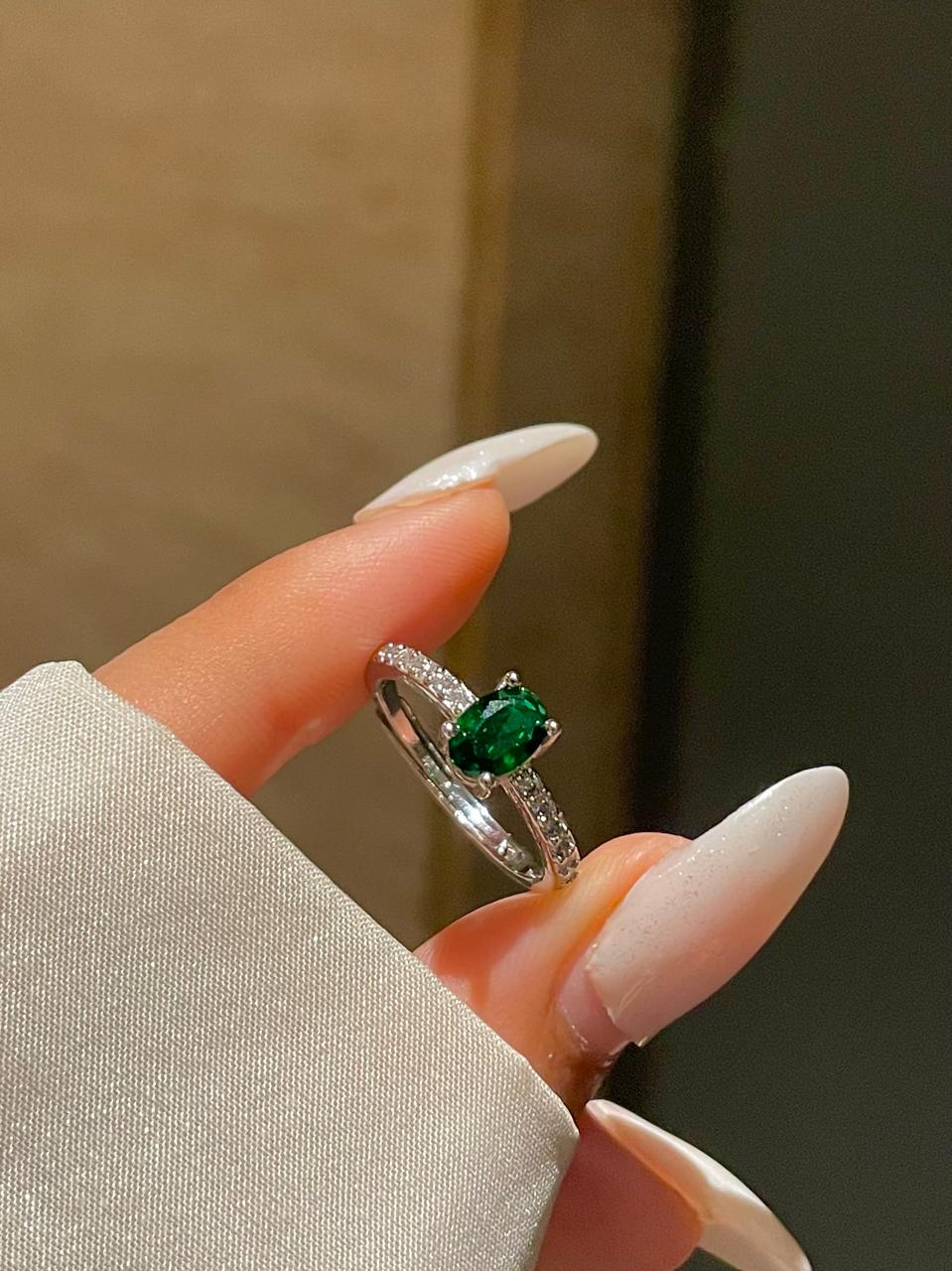 Nora Minimal Ring- green - Image 4