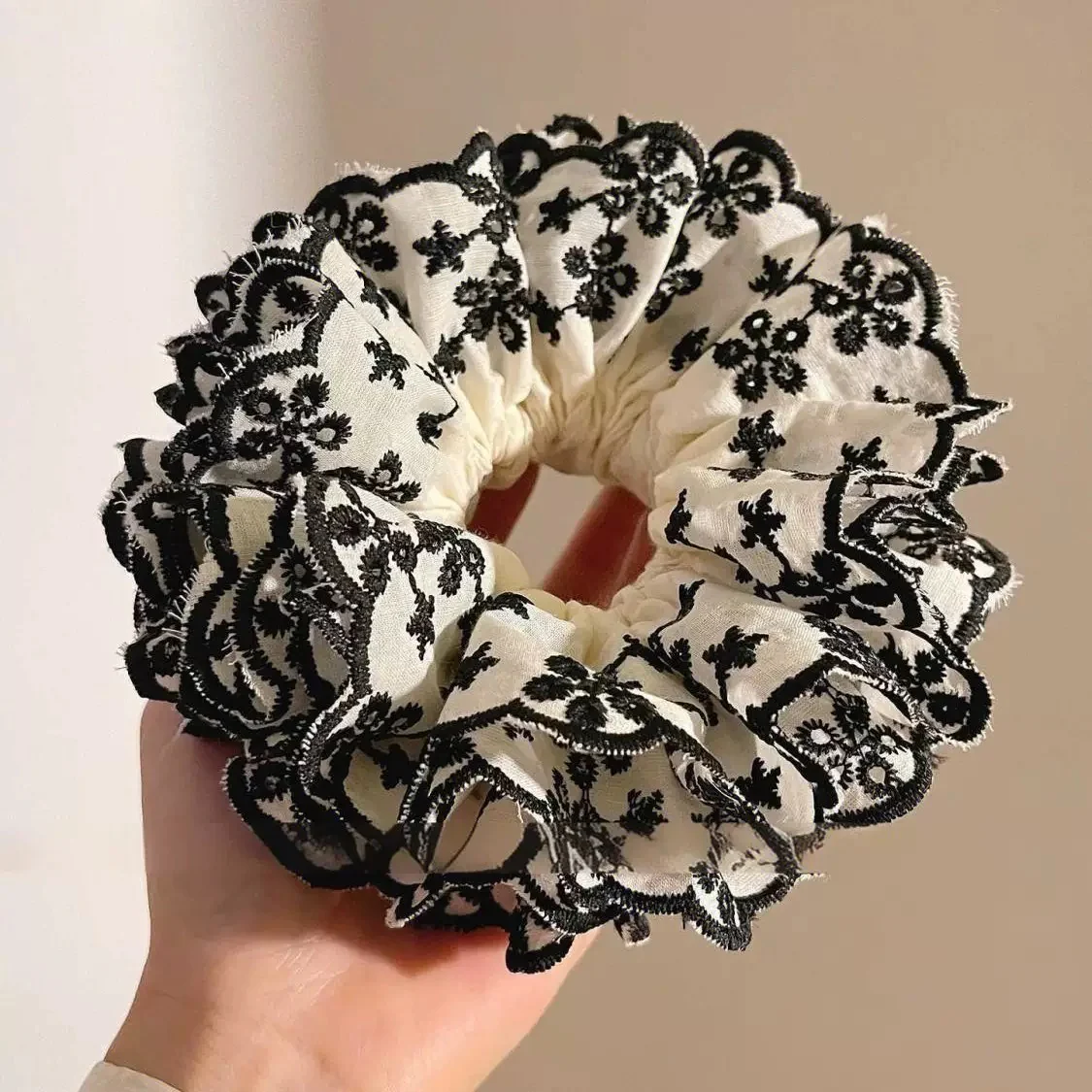Old-soul Vintage Premium Hand Embroidered Scrunchie - Image 2