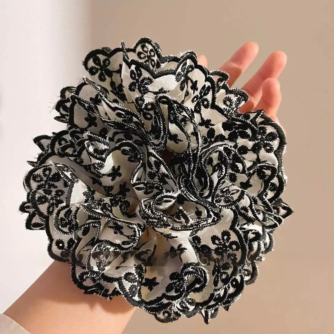 Old-soul Vintage Premium Hand Embroidered Scrunchie - Image 3