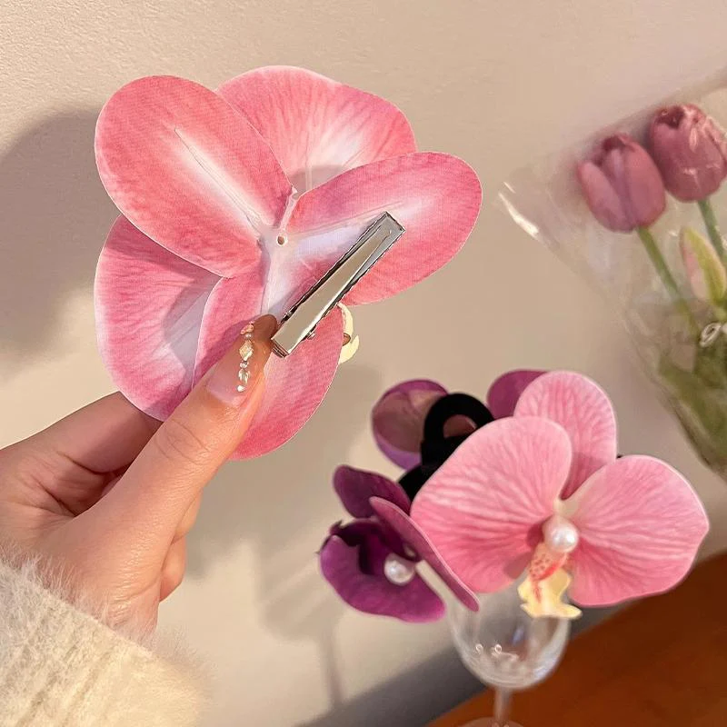 Orchid Hairpin- pink - Image 3