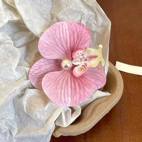 Orchid Hairpin- pink - Image 4
