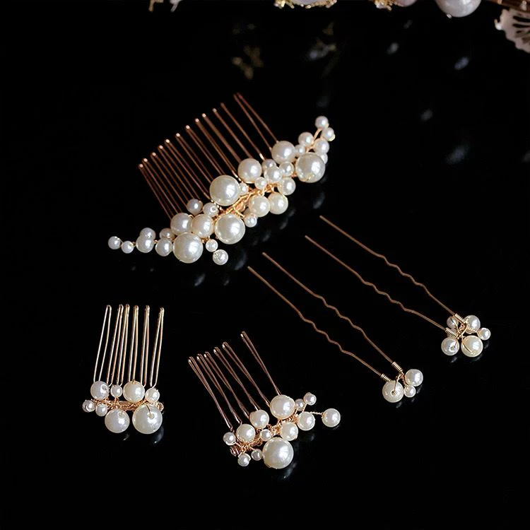 Pack of 5 Pearl Hair accessories - Image 6