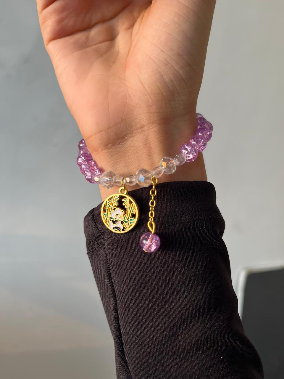 Panda Bracelet- purple - Image 2
