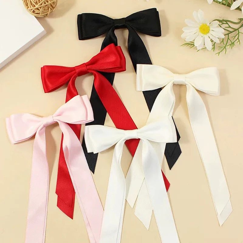 Pastel Dream Satin Hair Bow - Image 2