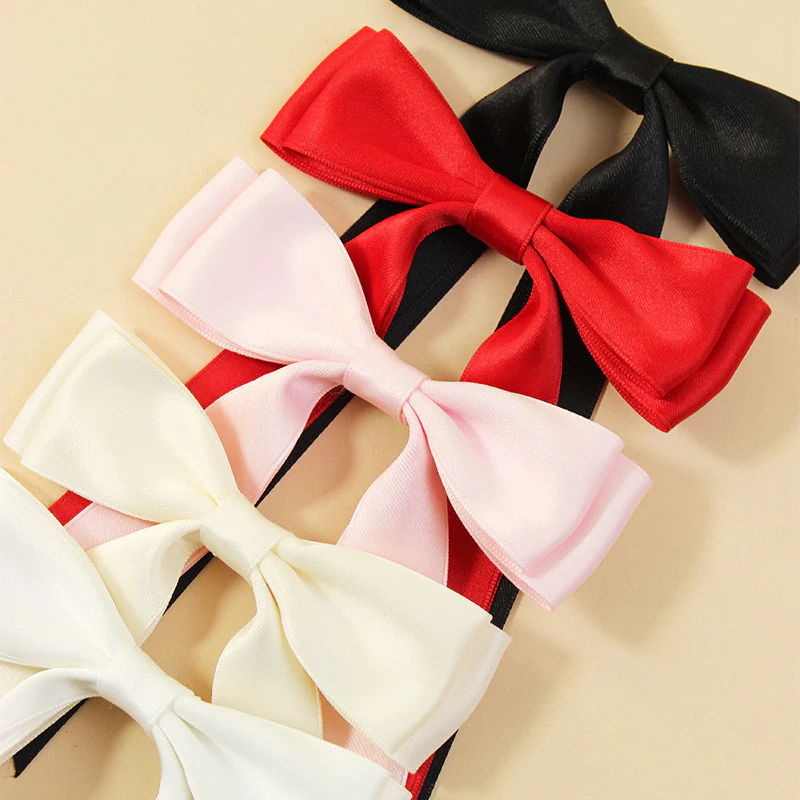 Pastel Dream Satin Hair Bow - Image 3