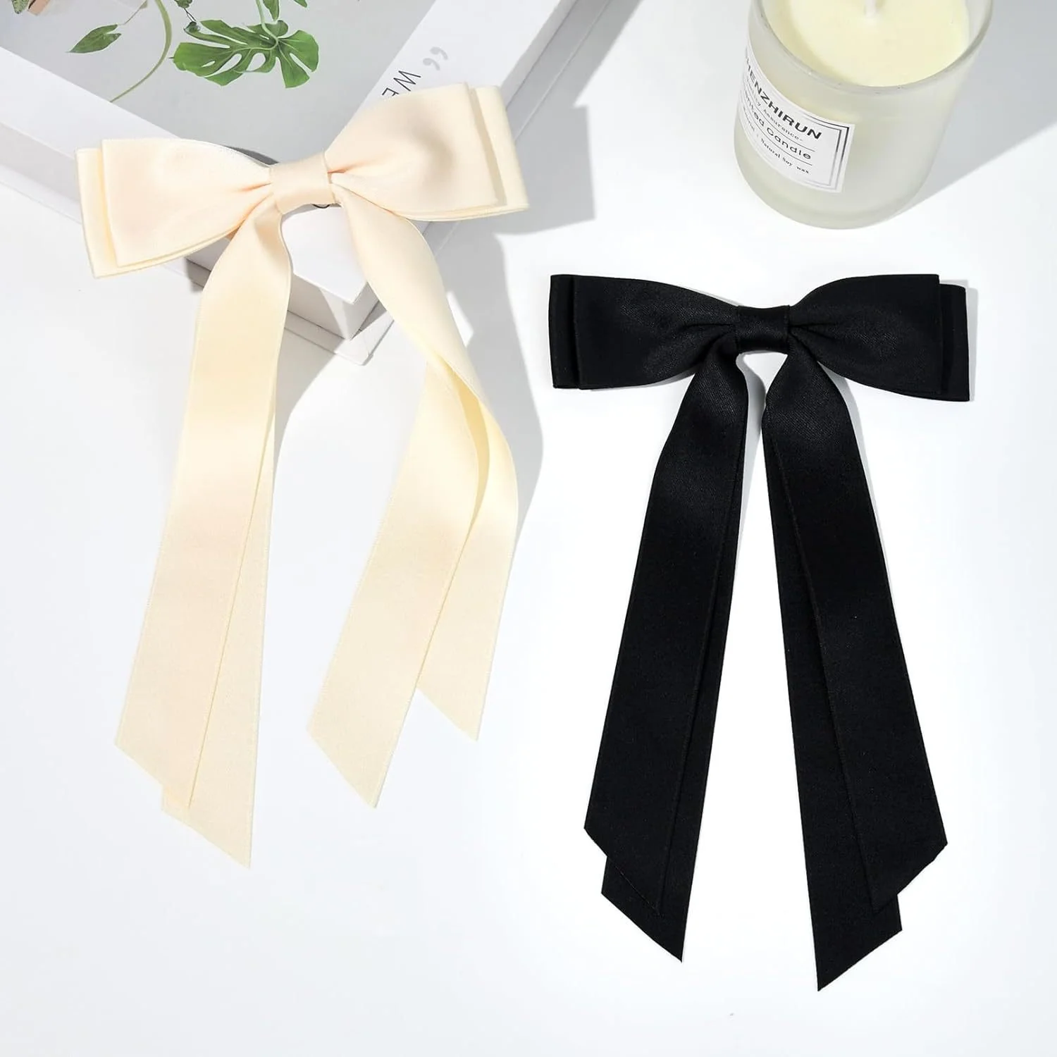 Pastel Dream Satin Hair Bow - Image 5