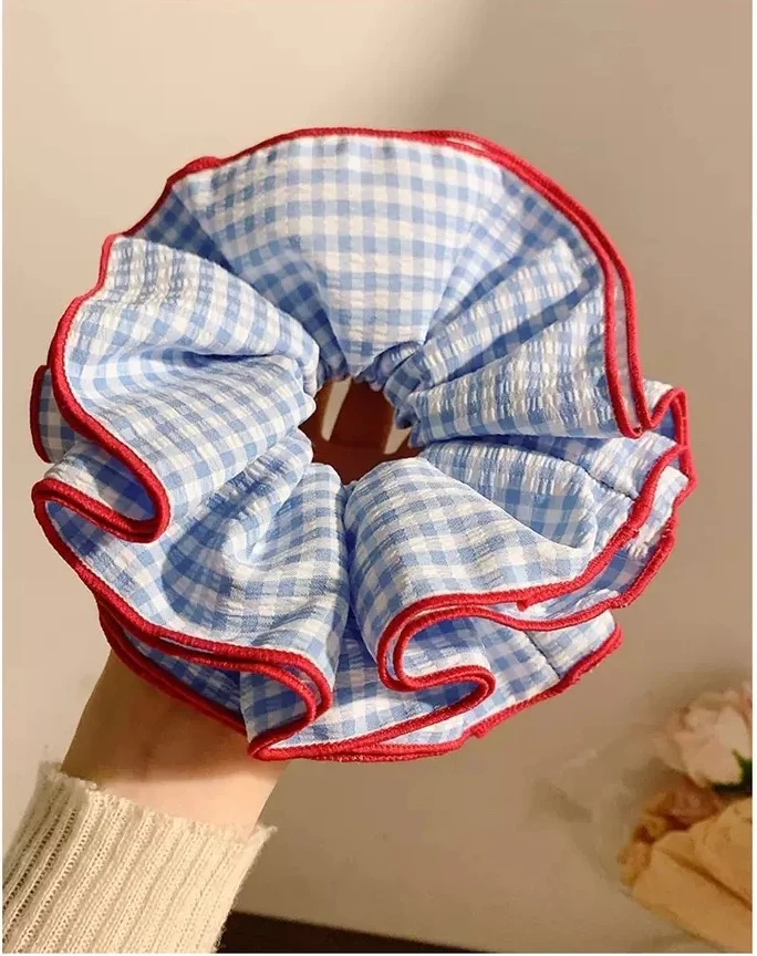 Pastel Gingham Scrunchie - Image 2