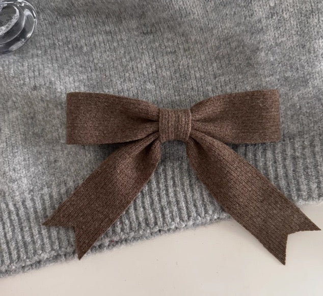 Pastel-snuggle Knitted Hair Bow - Image 10