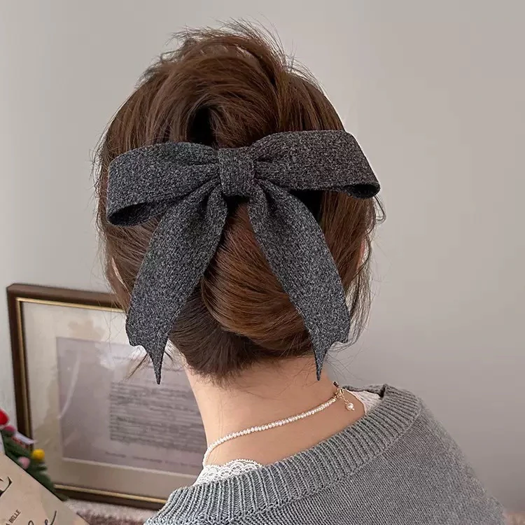 Pastel-snuggle Knitted Hair Bow - Image 8