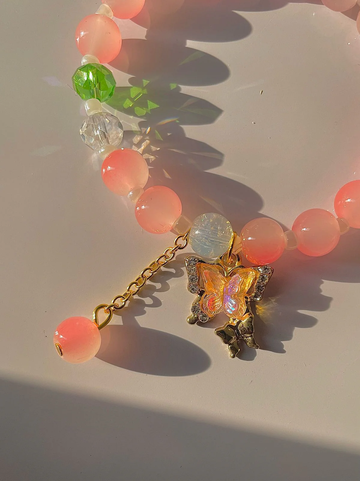 Peach Please Butterfly Bracelet - Image 2