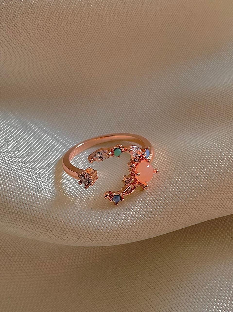 Peachy Moonlight Ring