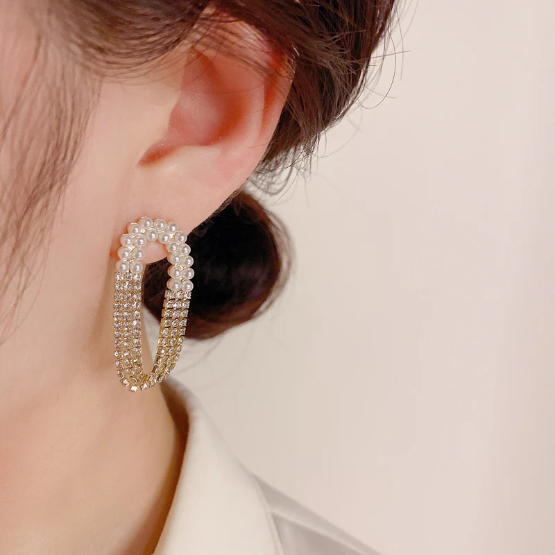 Pearling into your heart Earrings - Image 8
