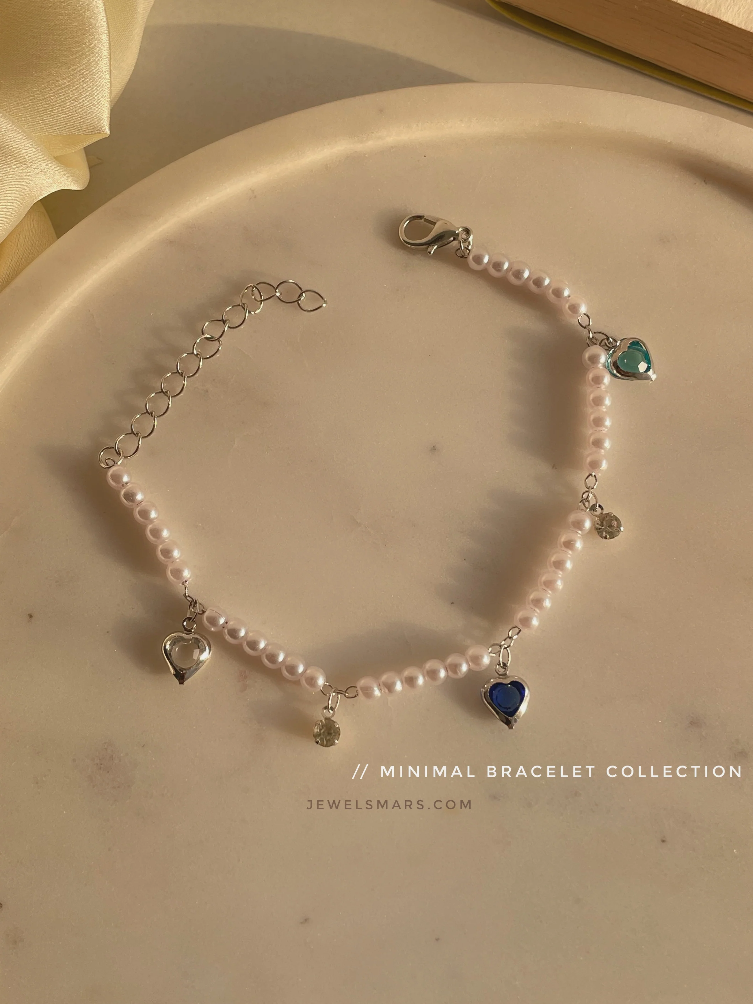 Pearly Hearts Bracelet