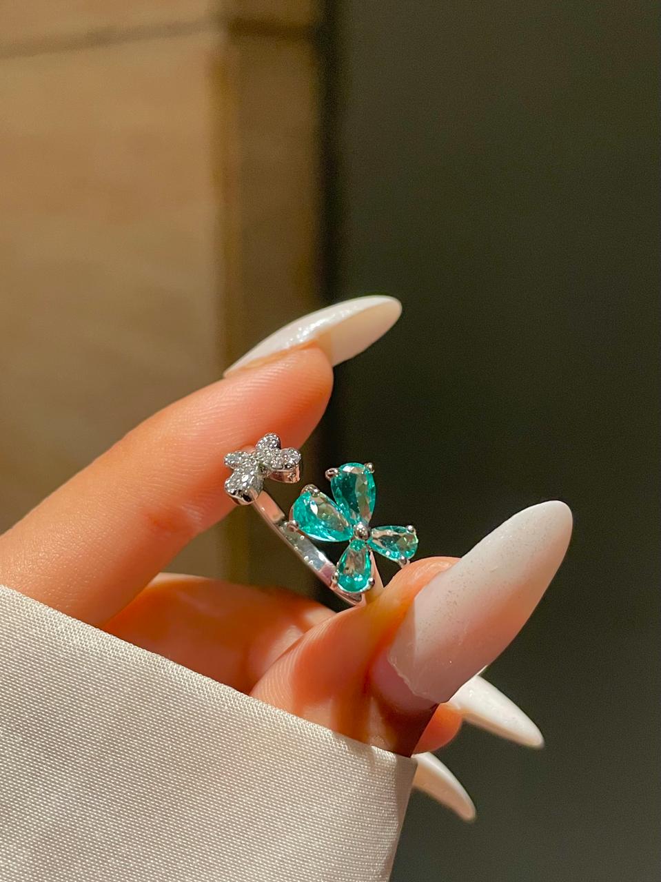 Periwinkle Butterfly Ring