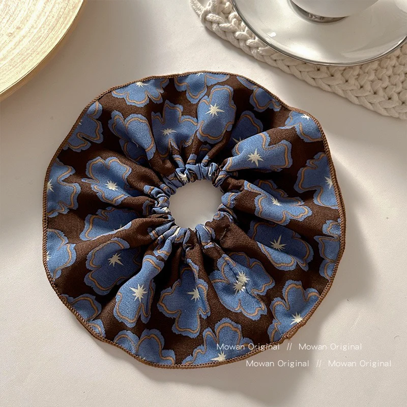 Periwinkle Printed Scrunchie