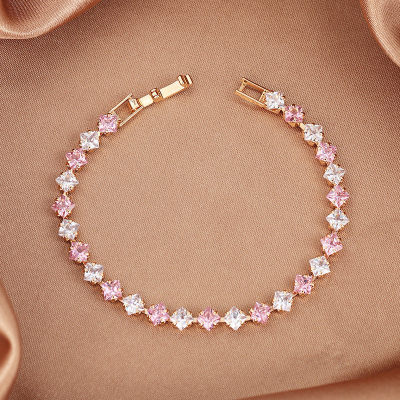 Pink Alternative Rhinestone Bracelet - Image 2