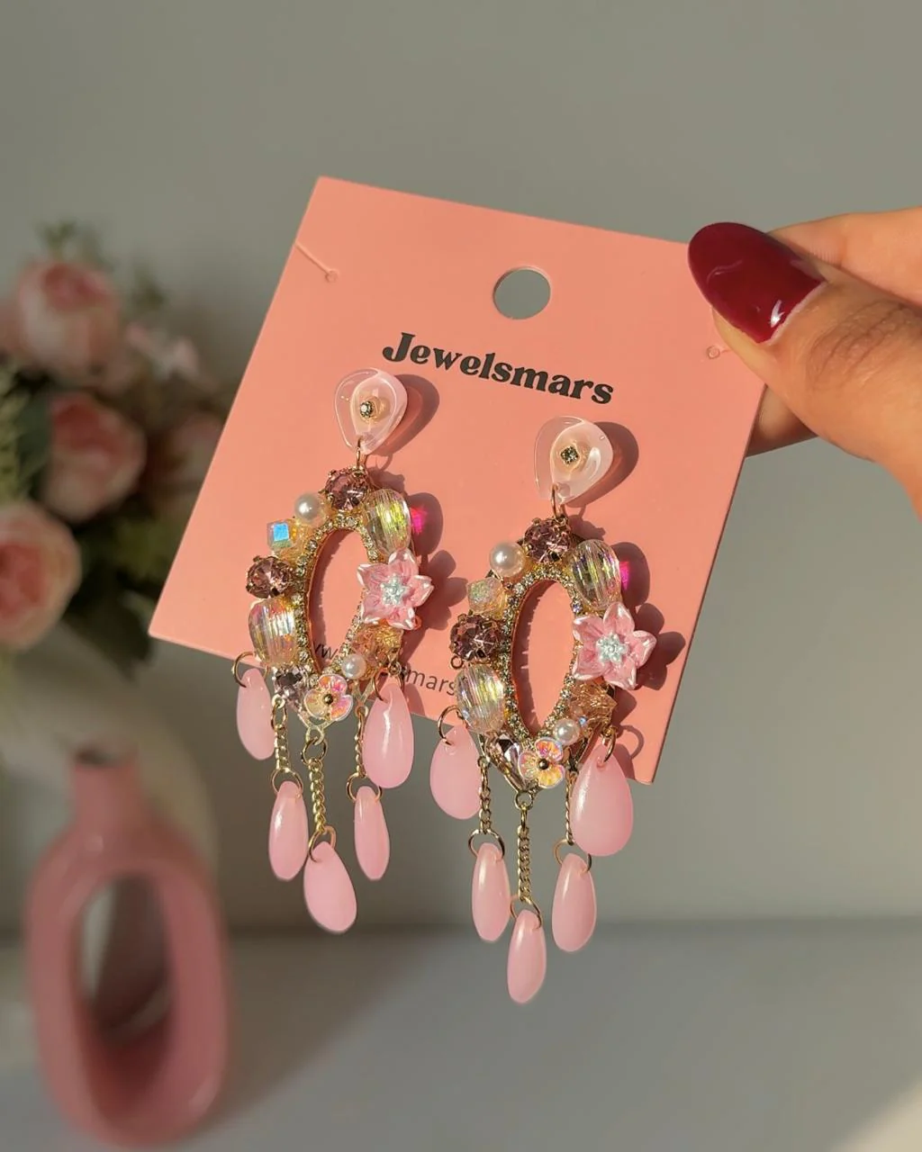 Pink Enchant Dreamy Earrings - Image 2