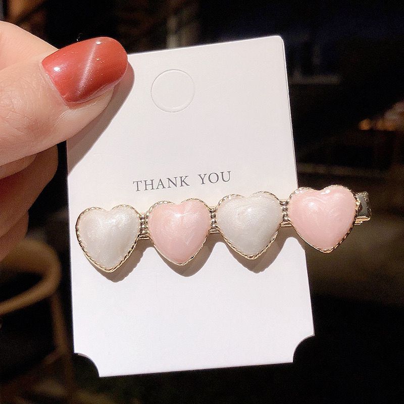 Pink Hearts Hairpin - Image 2