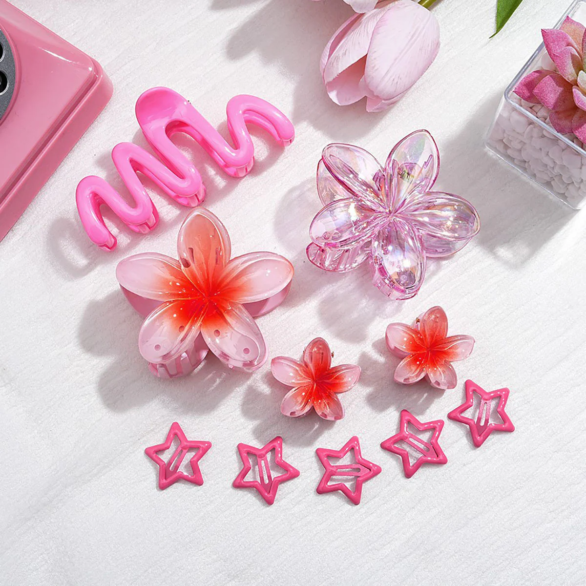 Pink-it Girly! Hair clip Combo - Image 2
