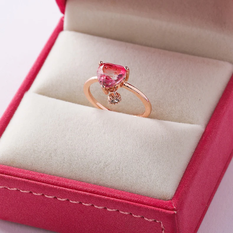 Pink Lover Heart Ring